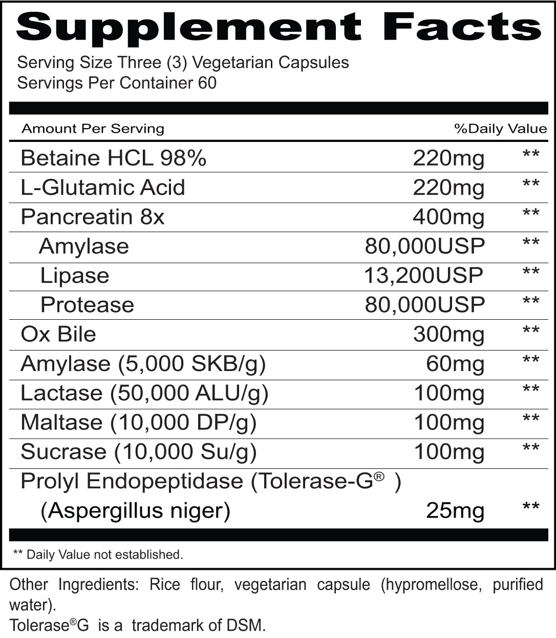 SIBOZyme  (180 Vegetarian Capsules)