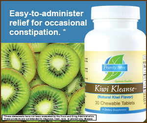 Kiwi Kleanse (30 Chewable Tablets) Kiwi Kleanse are chewable constipation tablets. They are easy to administer for occasional constipation relief.*