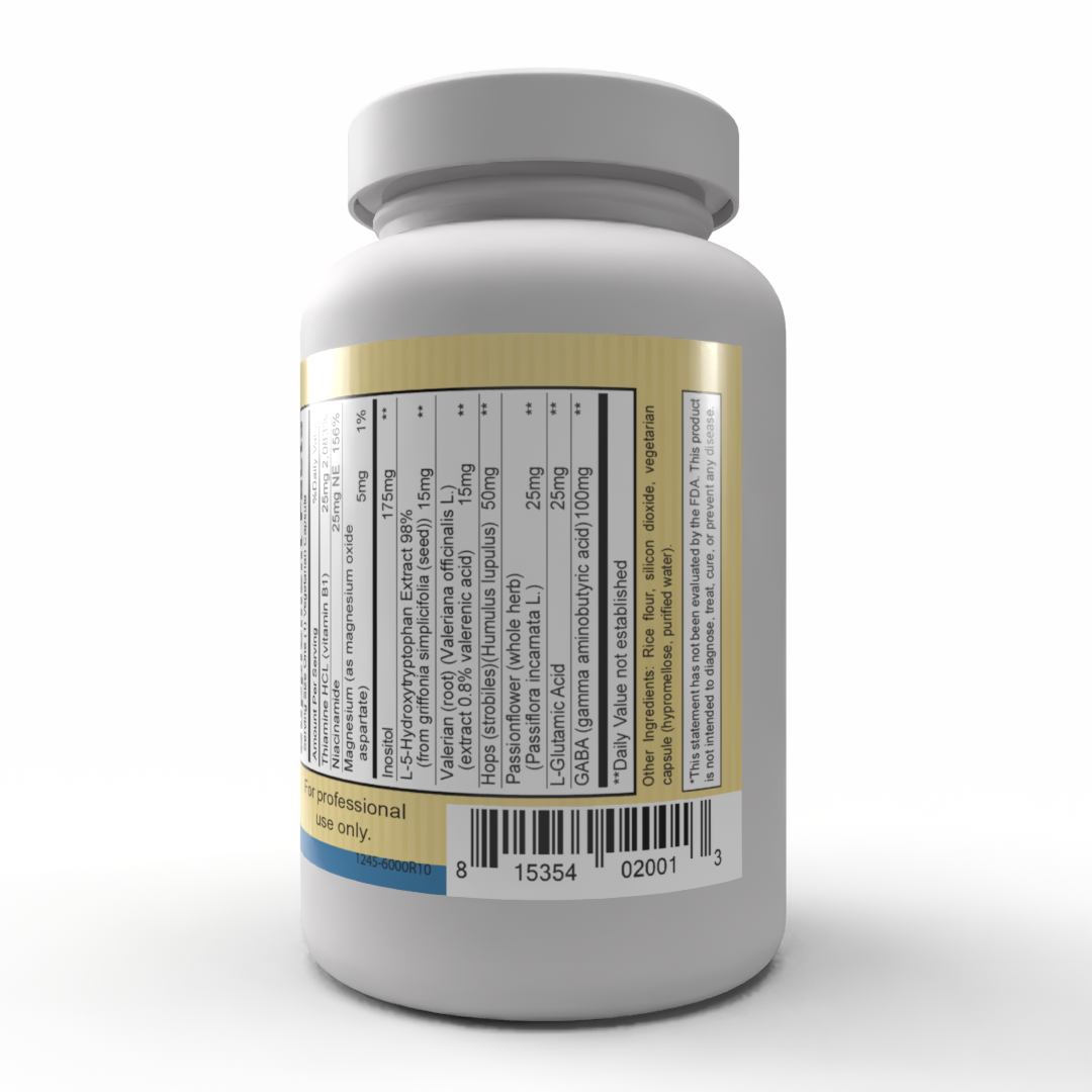 5 Hydroxy Gaba (90 Vegetarian Capsules) -  Calming Support for Mood, Relaxation, and Restful Sleep*