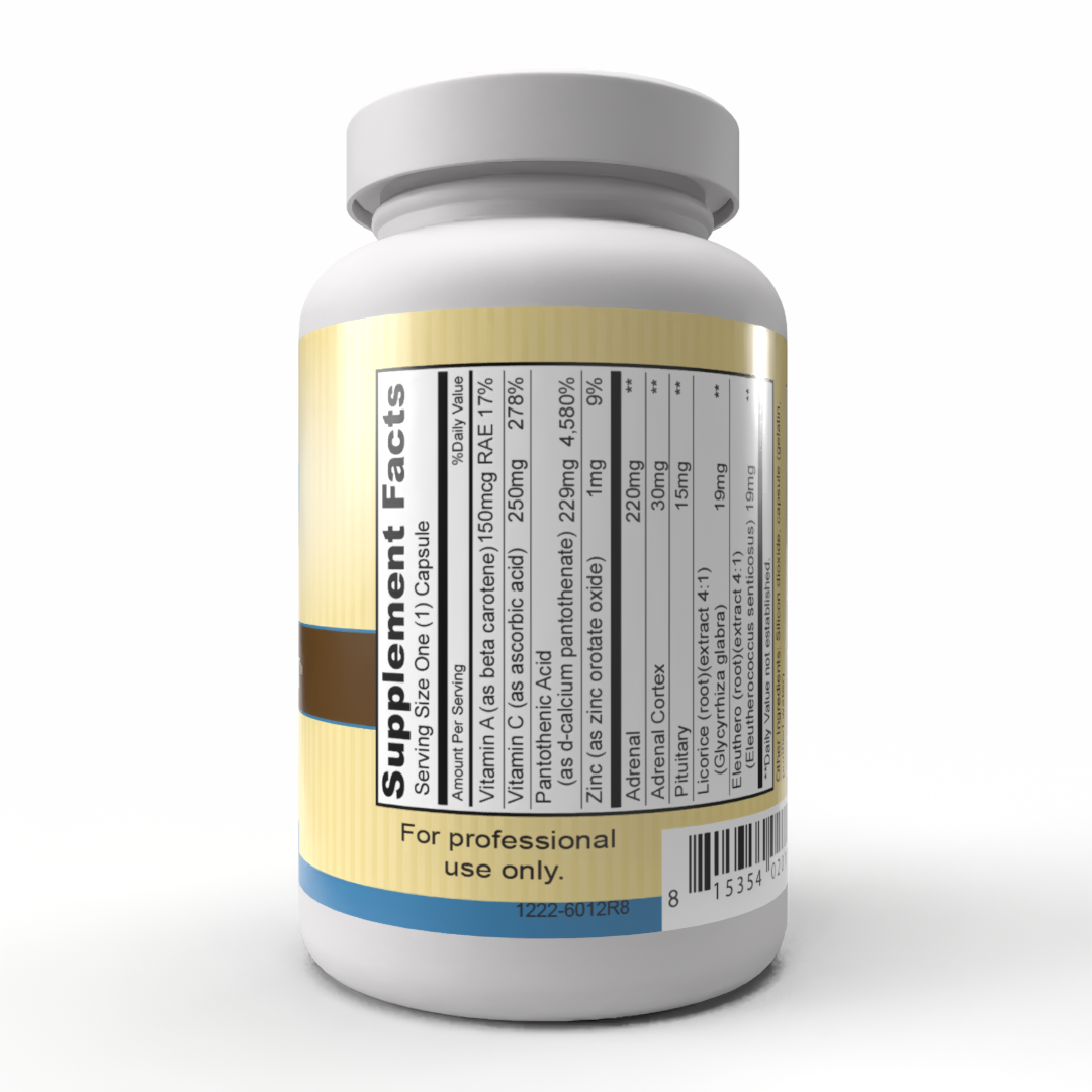 Adrenoplex™ (90 Capsules) - A grass fed whole gland bovine adrenal, pituitary blend.*