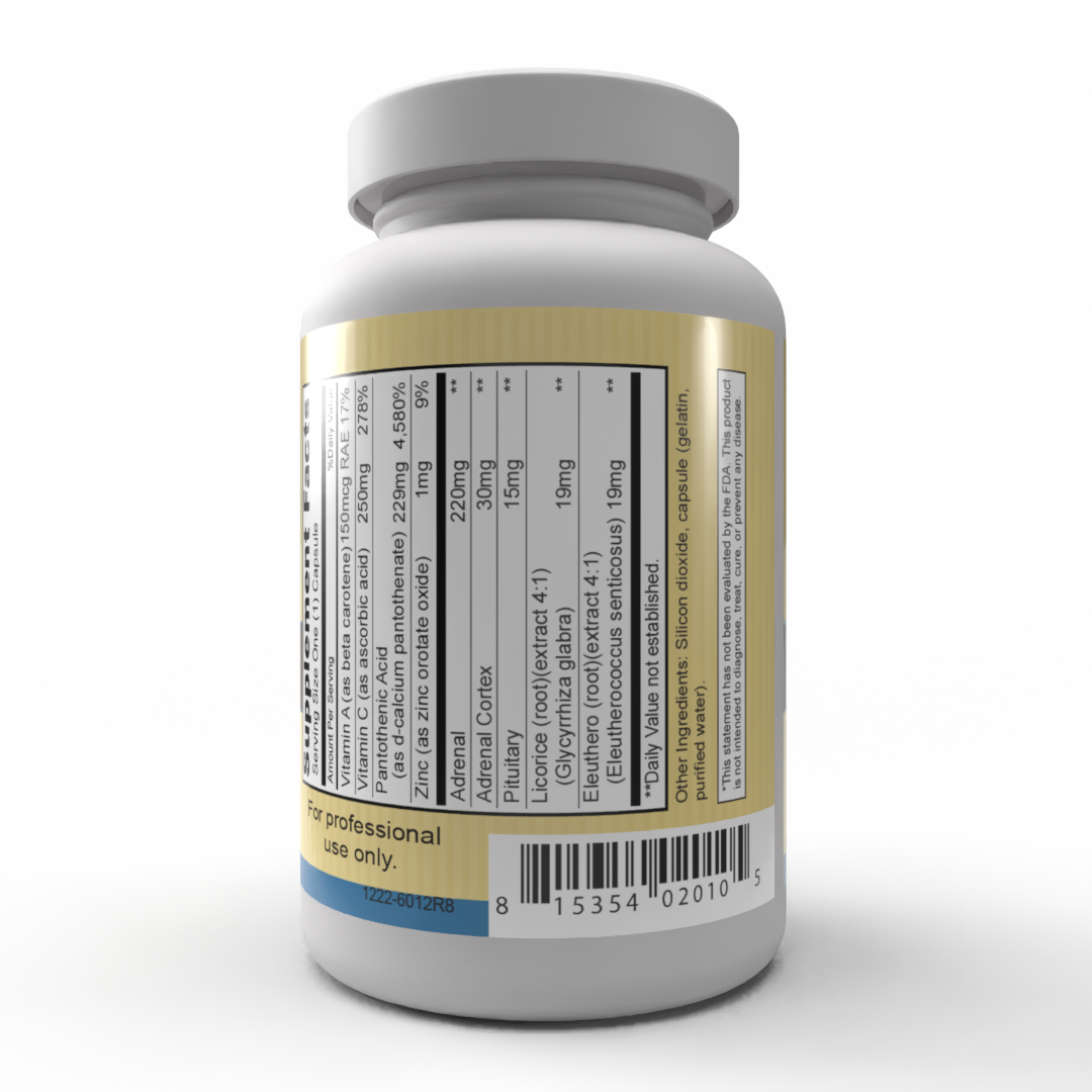 Adrenoplex™ (90 Capsules) - A grass fed whole gland bovine adrenal, pituitary blend.*
