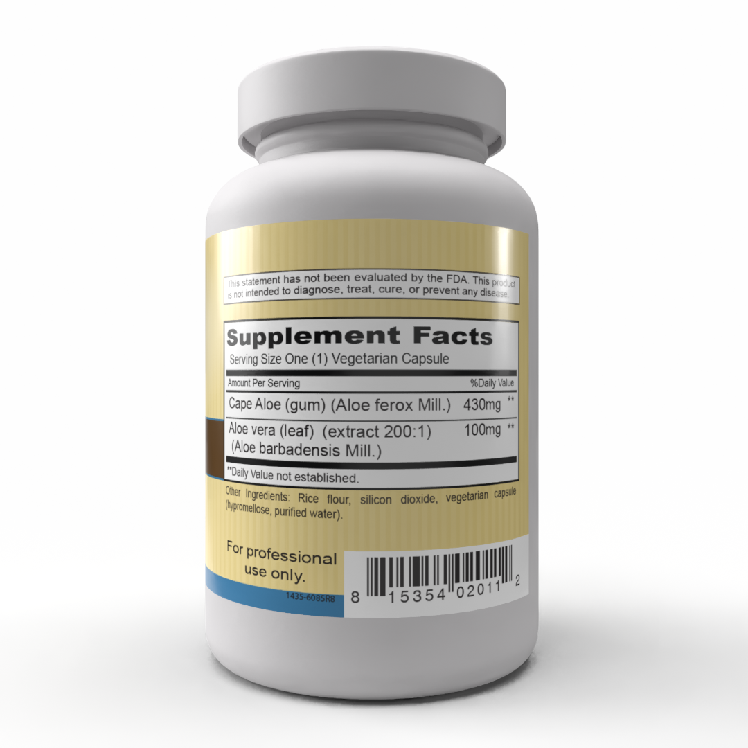 Aloe Complex (100 Capsules) -Aloe beneficial for occasional constipation.*