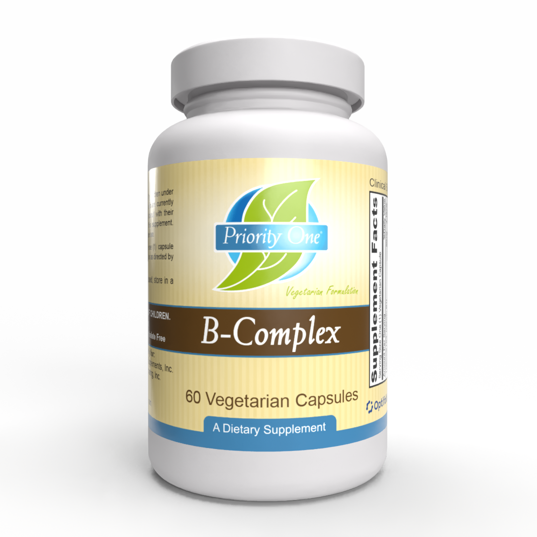 B Complex (60 Vegetarian Capsules) - a clinically dosed composition of b vitamins, all-in-one formulation.*