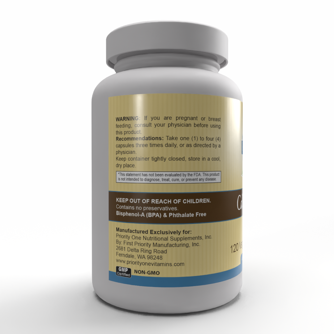 Cal-Mag + Vit D3 | Multi-Form Calcium, Magnesium & Vitamin D3 | 120 Vegetarian Capsules
