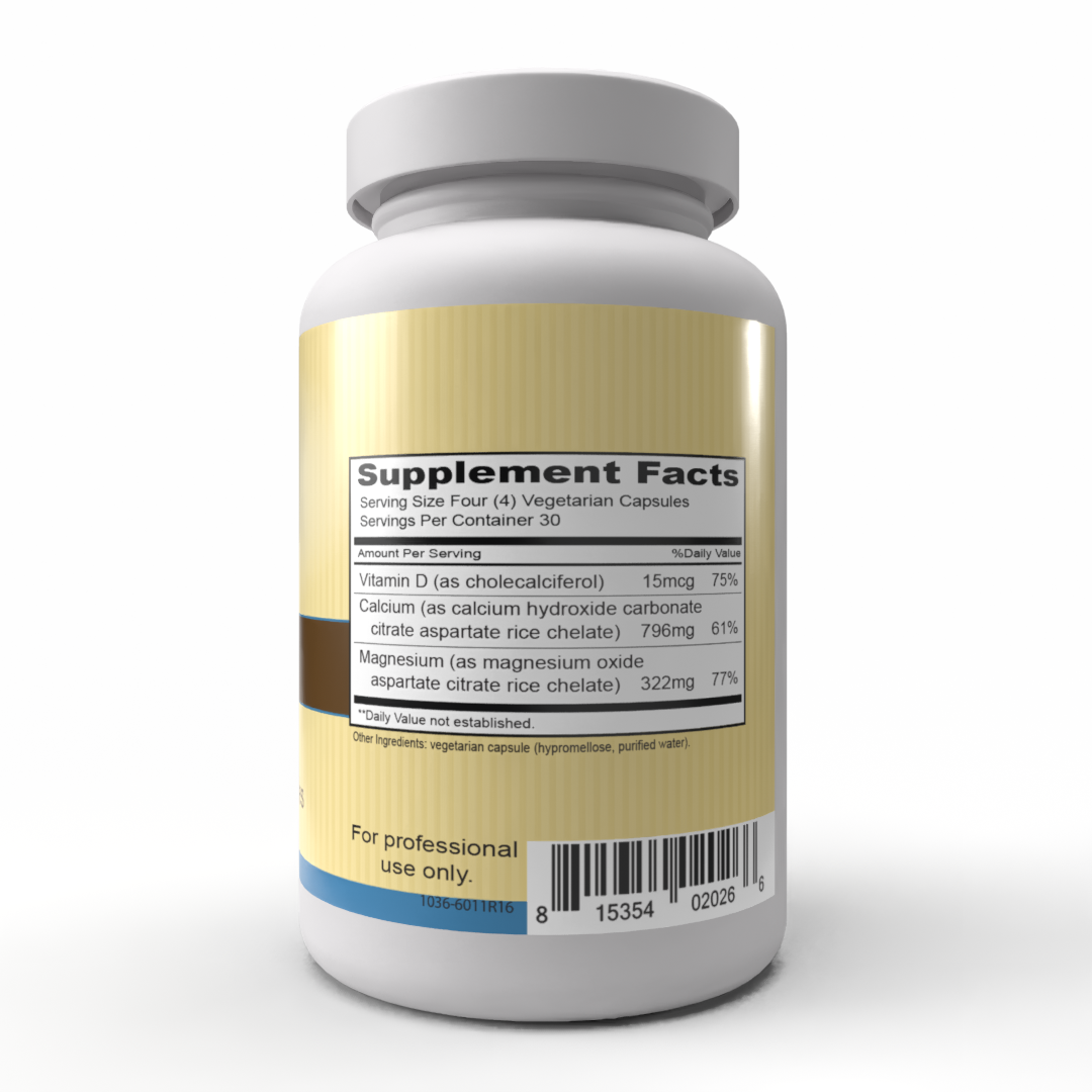 Cal-Mag + Vit D3 | Multi-Form Calcium, Magnesium & Vitamin D3 | 120 Vegetarian Capsules