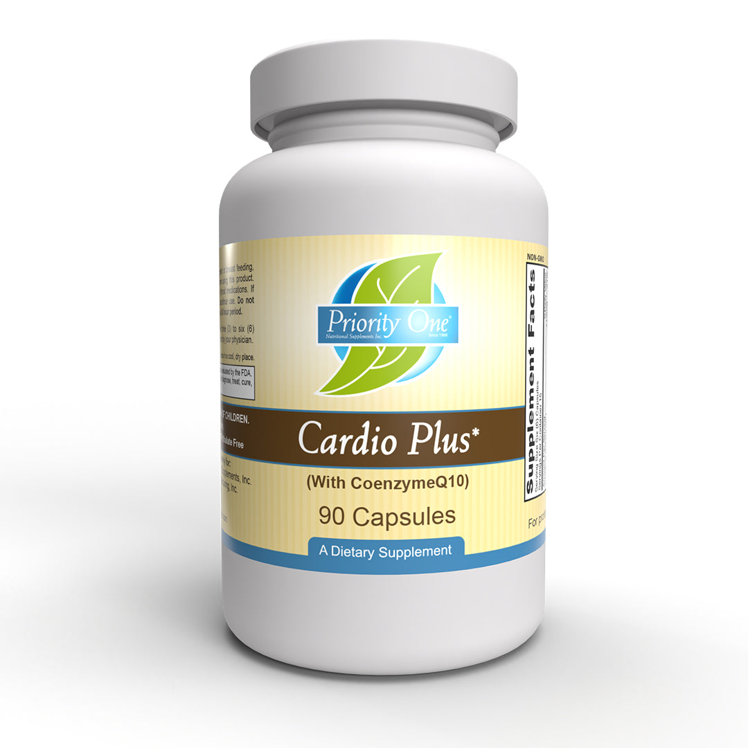 Cardio Plus con CoQ10: formulado para respaldar la función cardíaca saludable.* 