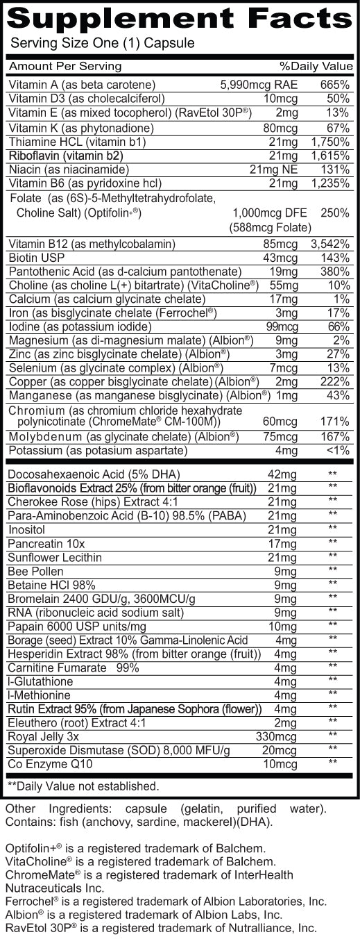 Complete One Daily (90 cápsulas) El suplemento de salud Complete One Daily es un multivitamínico de potencia clínica.*