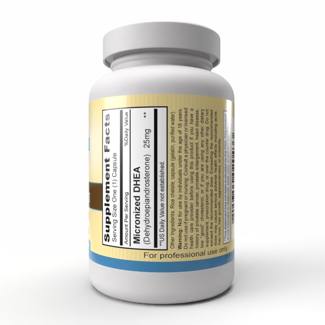 DHEA 25mg (90 Capsules)-Hormonal and Adrenal Support for Energy and Vitality*