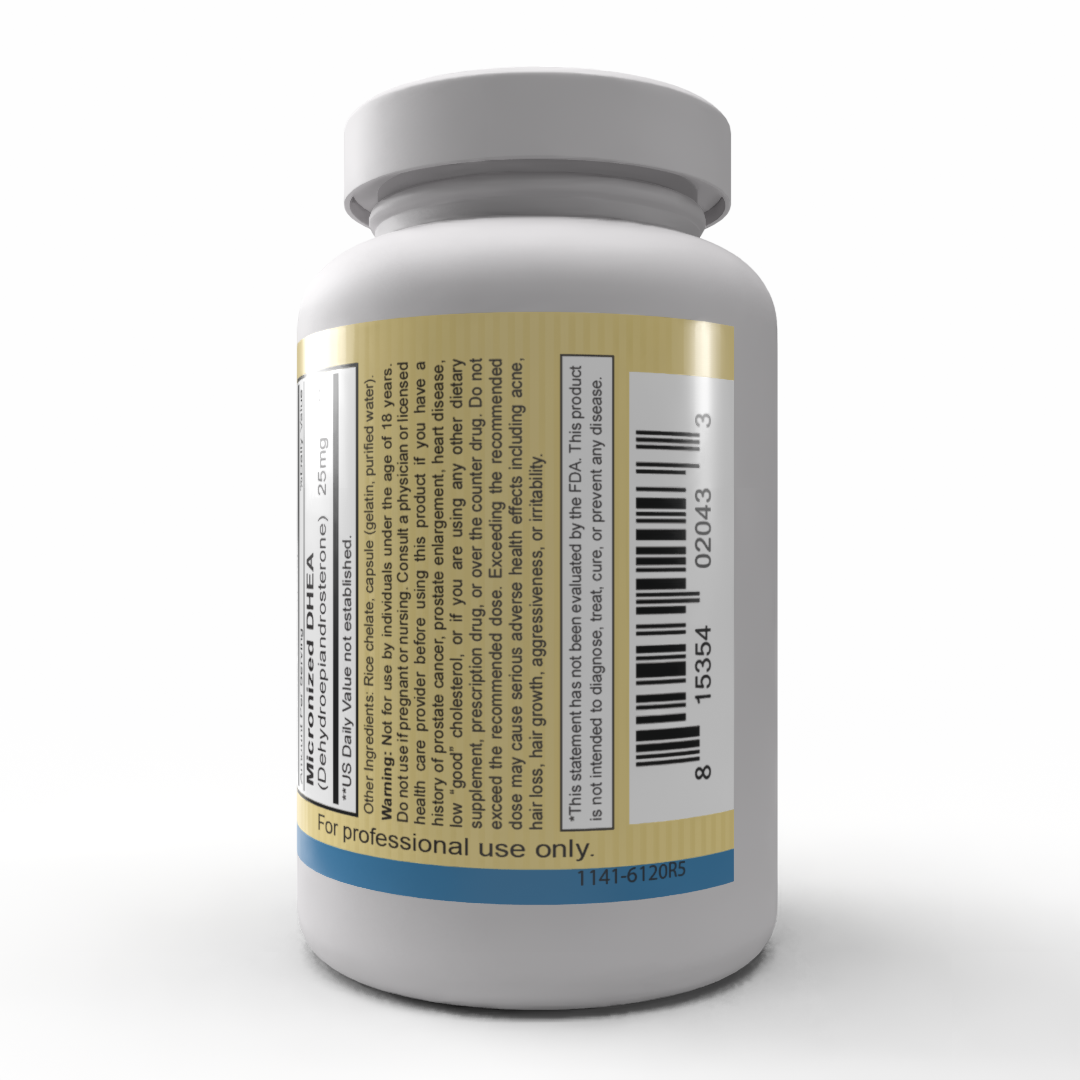DHEA 25mg (90 Capsules)-Hormonal and Adrenal Support for Energy and Vitality*