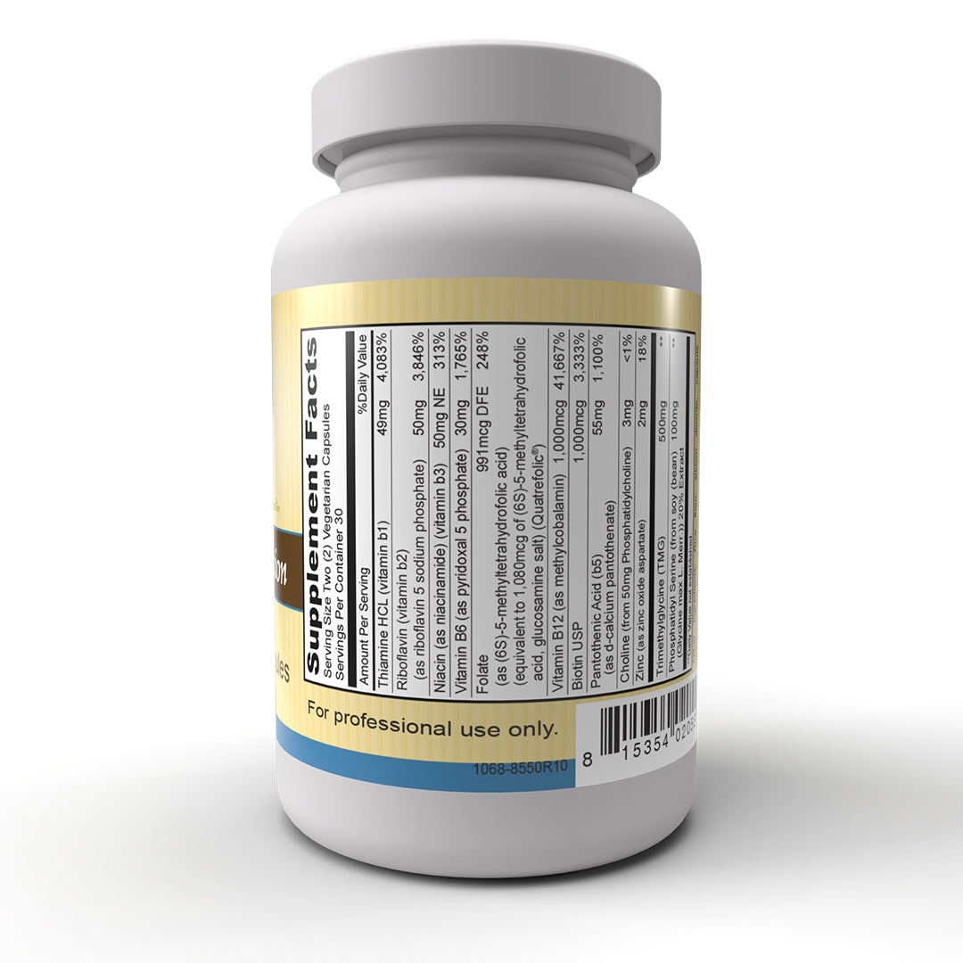 Folate Methylation (60 Vegetarian Capsules) Folate Methylation, synergistic support for the methylation process.*