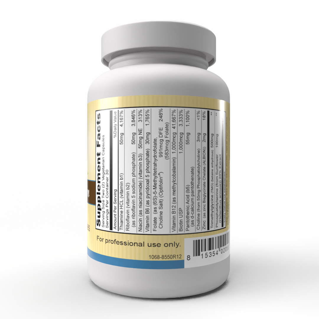 Folate Methylation (60 Vegetarian Capsules) Folate Methylation, synergistic support for the methylation process.*