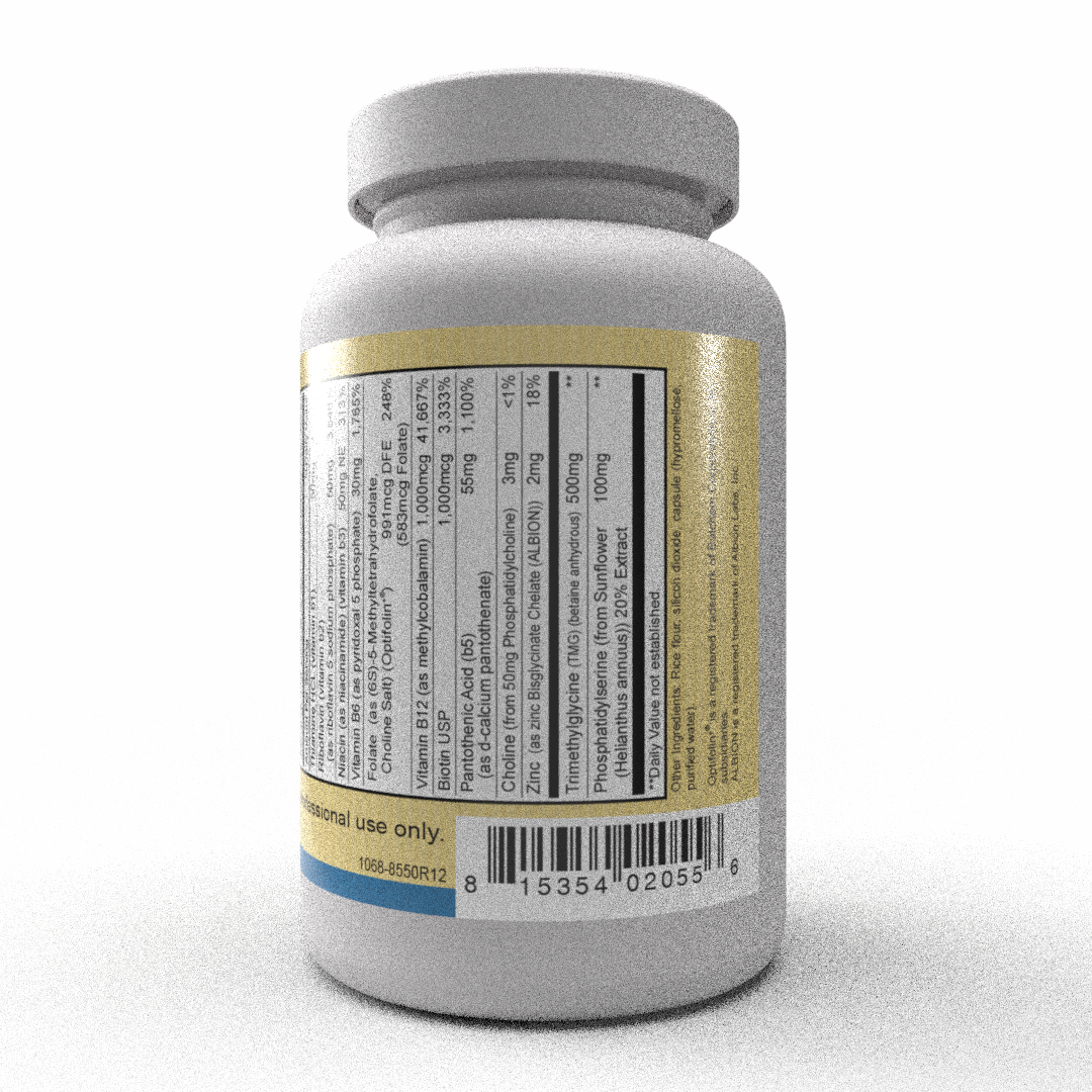 Folate Methylation (60 Vegetarian Capsules) Folate Methylation, synergistic support for the methylation process.*