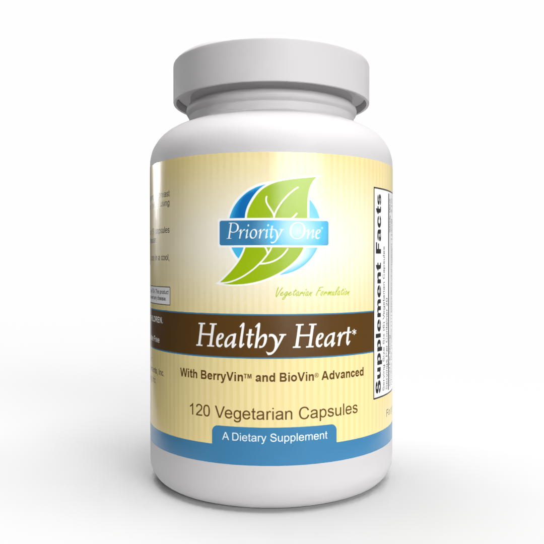 Healthy Heart (120 Vegetarian Capsules) Comprehensive Nutritional Support for Cardiovascular Wellness*  (Vegetarian Formula)