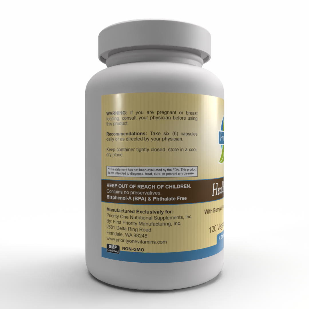 Healthy Heart (120 Vegetarian Capsules) Comprehensive Nutritional Support for Cardiovascular Wellness*  (Vegetarian Formula)