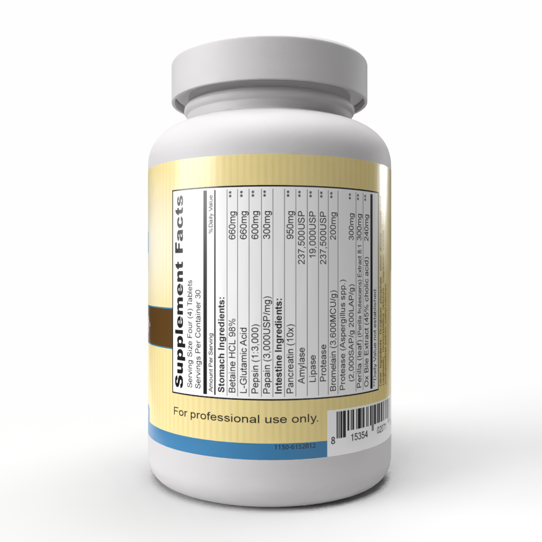 Hypo Gest: nuestro soporte de enzimas digestivas de dos fases más potente.* 