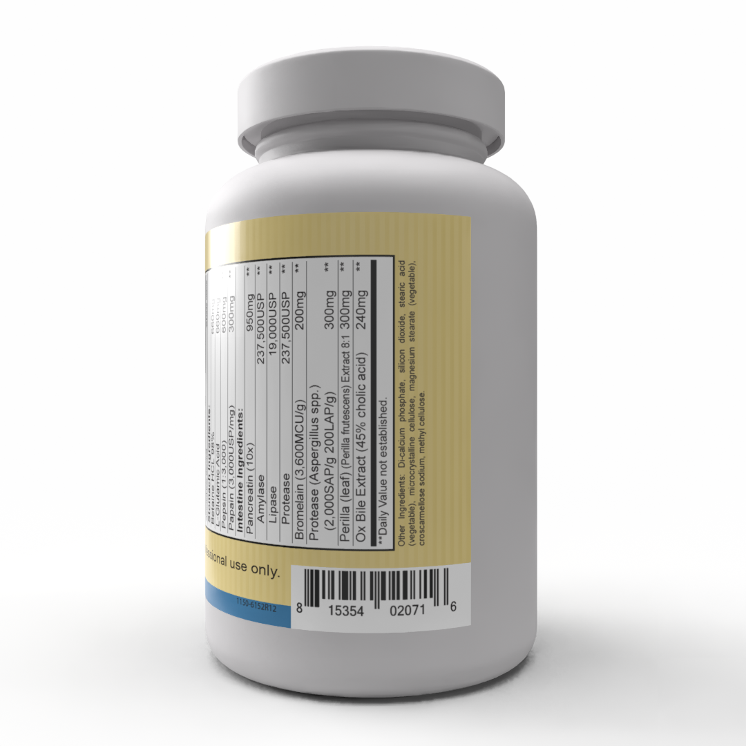 Hypo Gest: nuestro soporte de enzimas digestivas de dos fases más potente.* 