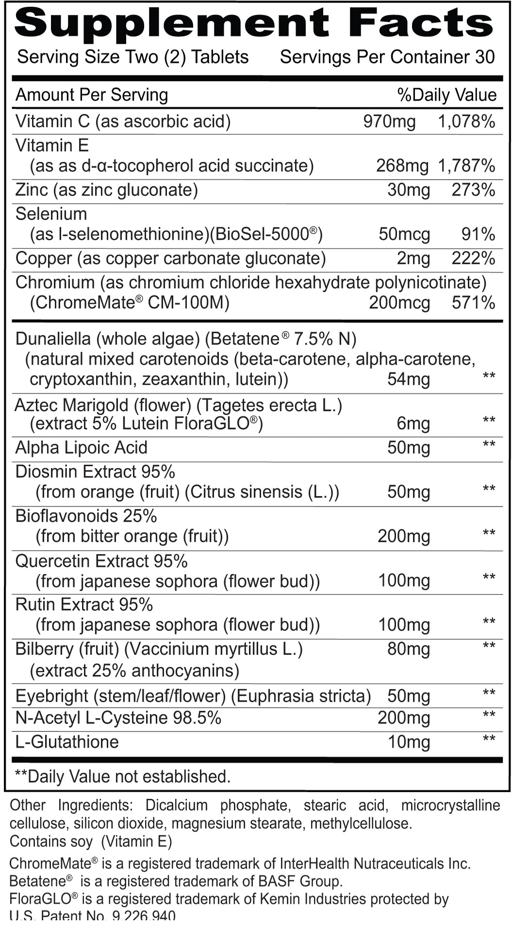 I Comp™ | Betatene®, FloraGLO® Lutein & Comprehensive Ocular Antioxidant Support | 60 Tablets