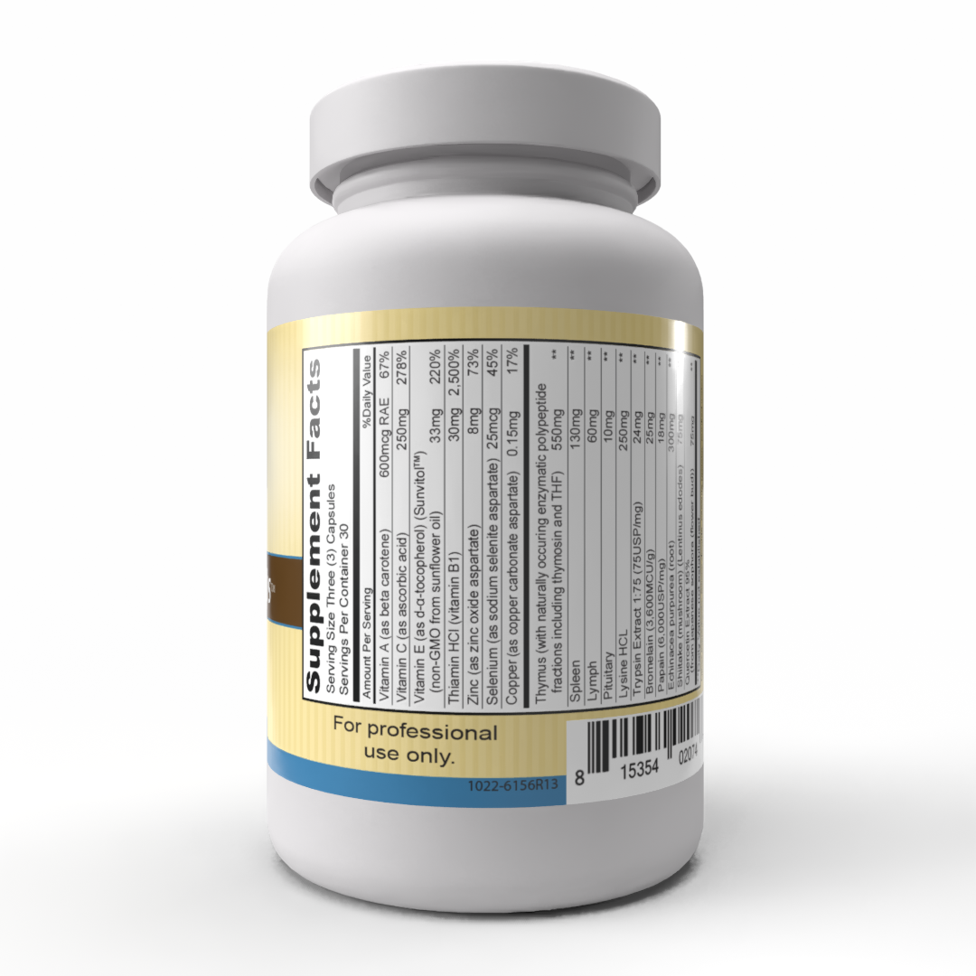 Immuno Caps (90 cápsulas) Las Immuno Caps de Priority One están diseñadas para respaldar la respuesta inmune normal del cuerpo y ayudar a mantener la actividad normal de los glóbulos blancos.*