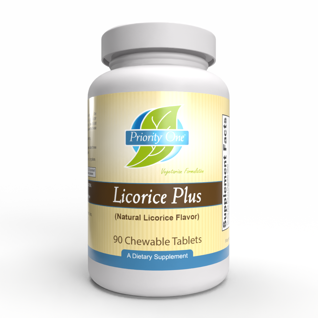 Licorice Plus (90 Chewable Tablets) Licorice Plus are chewable licorice root tablets designed as a soothing support for occasional acid reflux.*