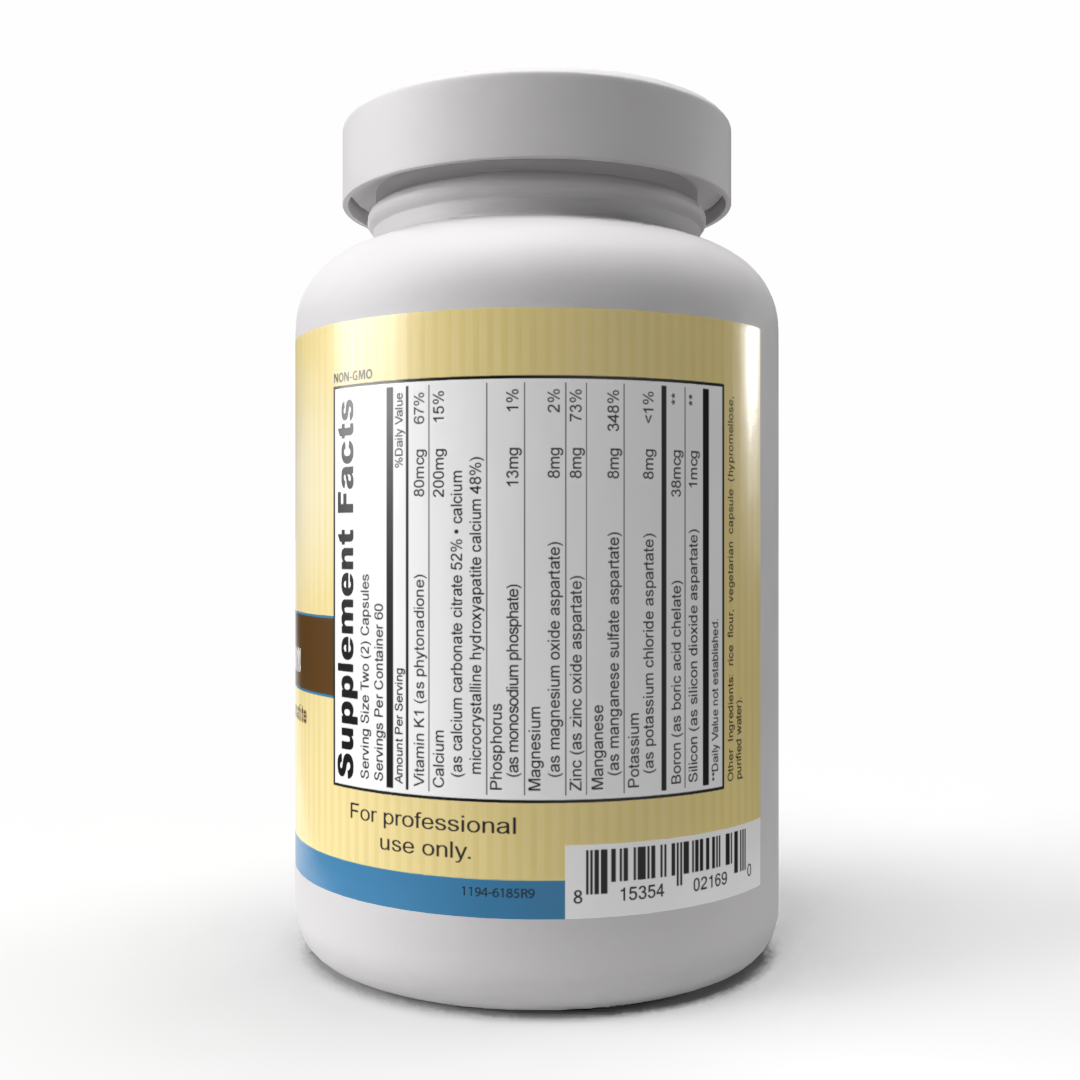 Calcio MCHC (120 cápsulas) Estos suplementos de hidroxiapatita microcristalina de calcio MCHC se preparan a partir de hueso bovino crudo, una fuente natural de calcio de buena absorción.*