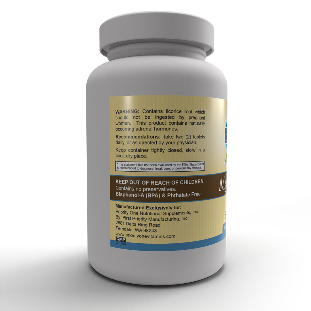 Mega Stress Tablets: una fórmula de complejo B clínicamente dosificada con apoyo suprarrenal.* 