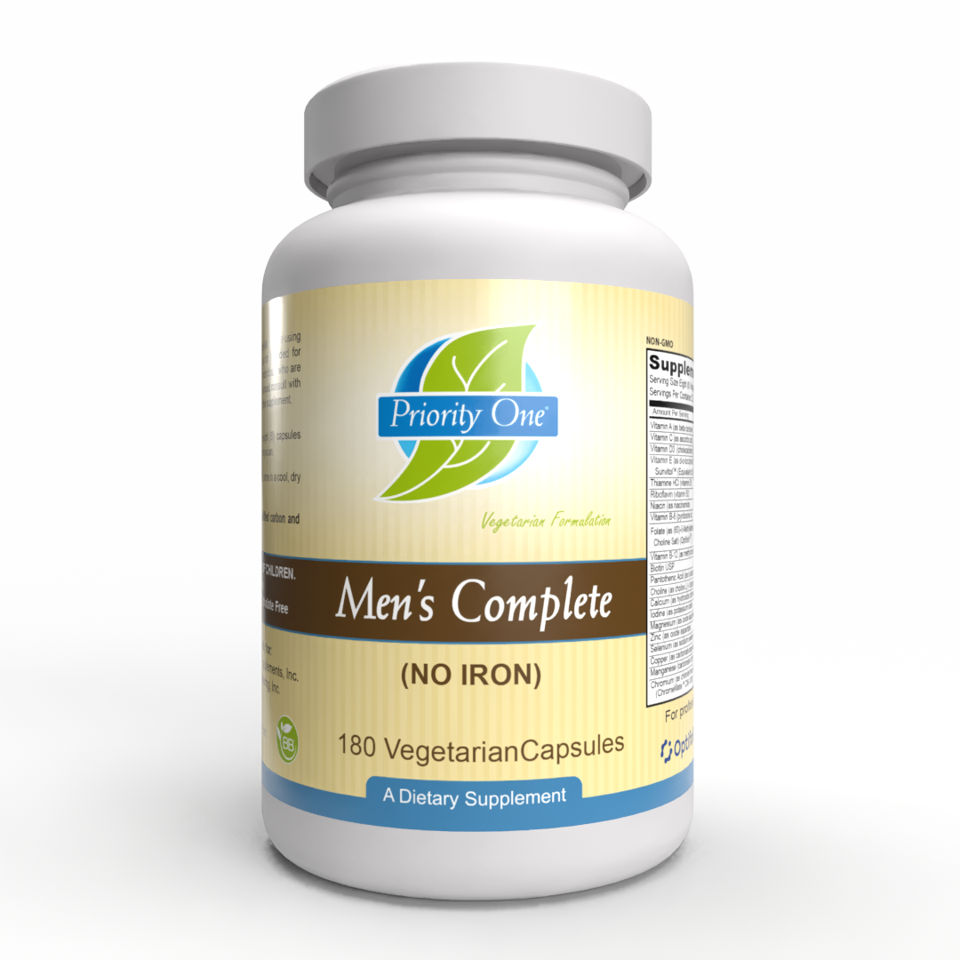 Men's Complete (180 cápsulas) Men's Complete es un multivitamínico de amplio espectro sin hierro formulado para la salud y el bienestar general de los hombres.*