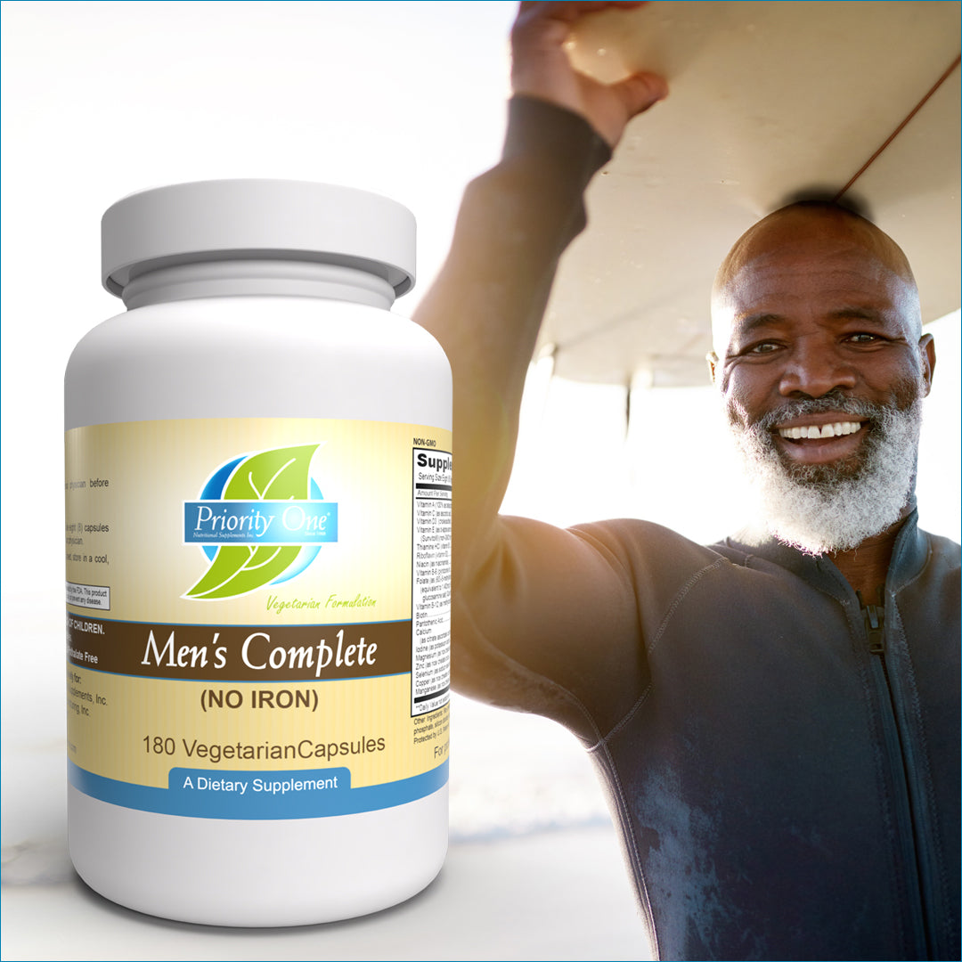 Men's Complete (180 Capsules) Men's Complete is a broad-spectrum multivitamin without iron formulated for men's overall health and well-being.*