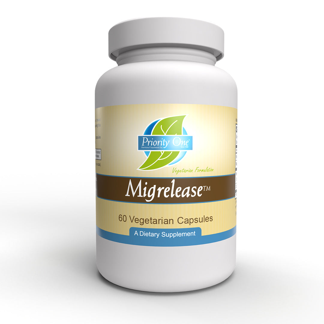 Migrelease (60 Vegetarian Capsules) - Nutritional support for headache sufferers with the added benefit of Co Enzyme Q10.*
