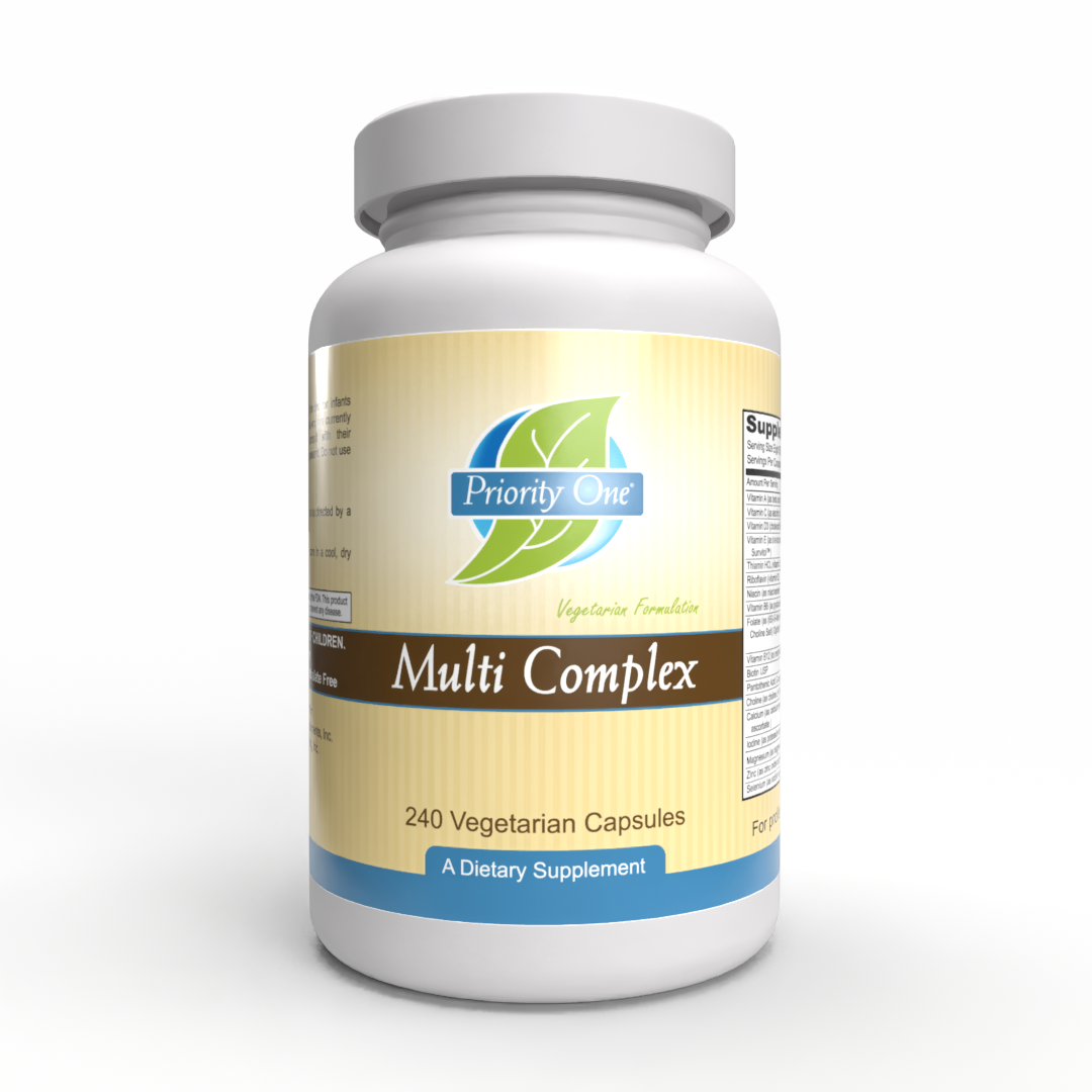 Multi Complex | Optifolin+®, Sunvitol™ & ChromeMate® Iron-Free Multivitamin with Full B Complex | 240 Vegetarian Capsules