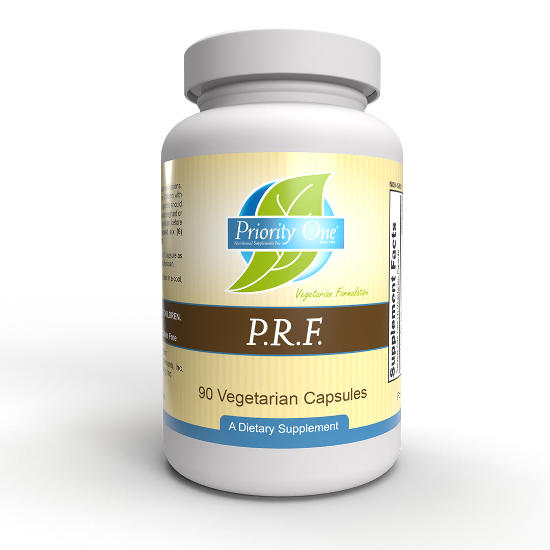 P.R.F. (90 Vegetarian Capsules) P.R.F. offers the beneficial effects of white willow bark.*