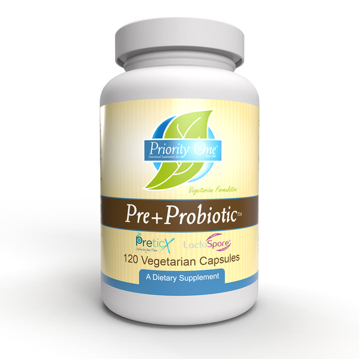Pre+Probiotic (120 Vegetarian Capsules) Pre+Probiotic support healthy gut microflora.*