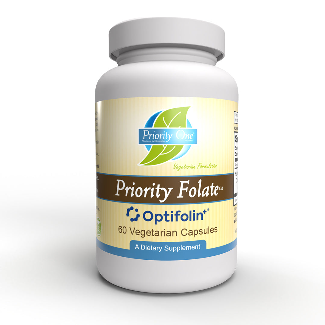 Priority Folate - Superior Folate supplementation with Optifolin+™ 5MTHF Folate