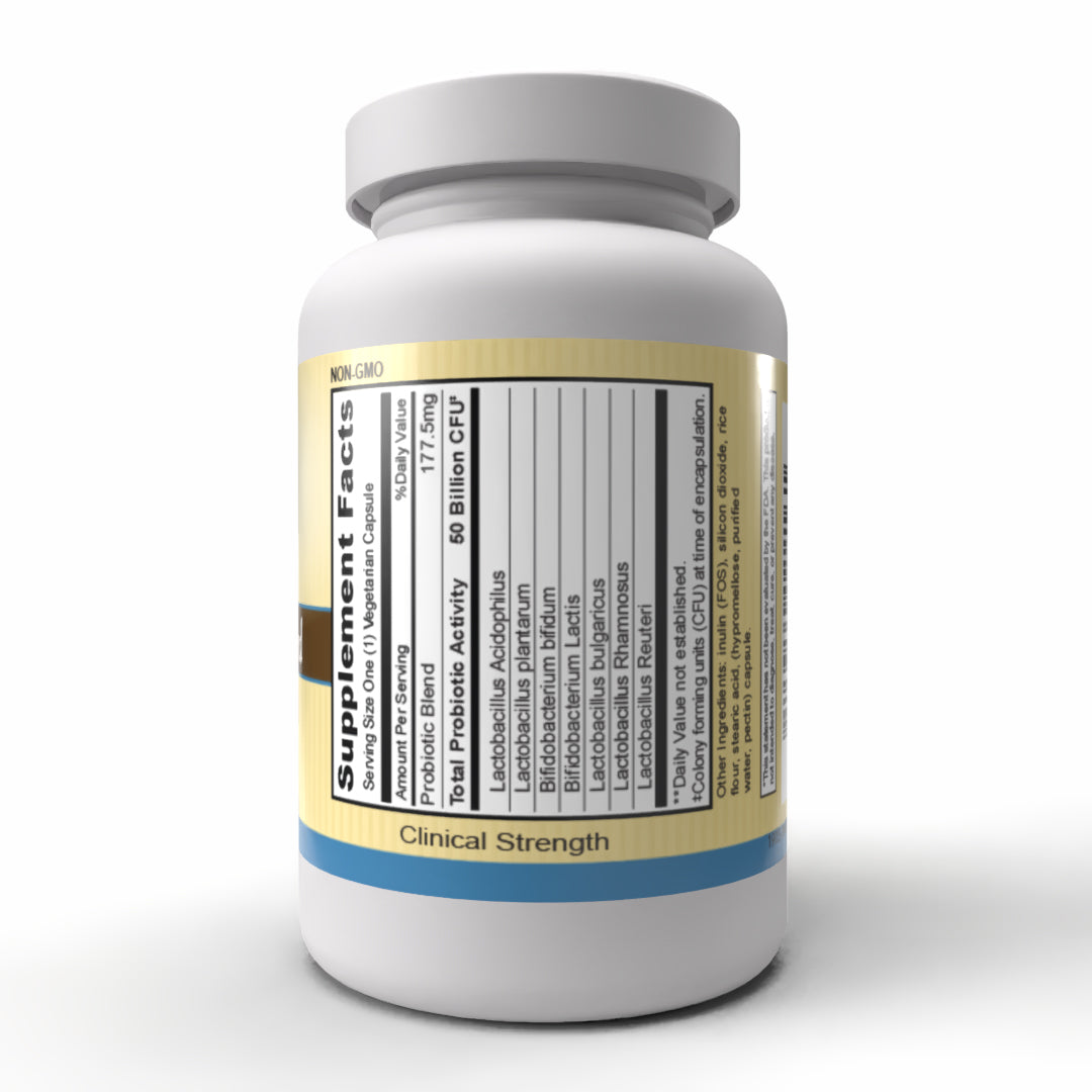 Probiotic Blend (30 Capsules) - 50 Billion CFU Probiotic Flora