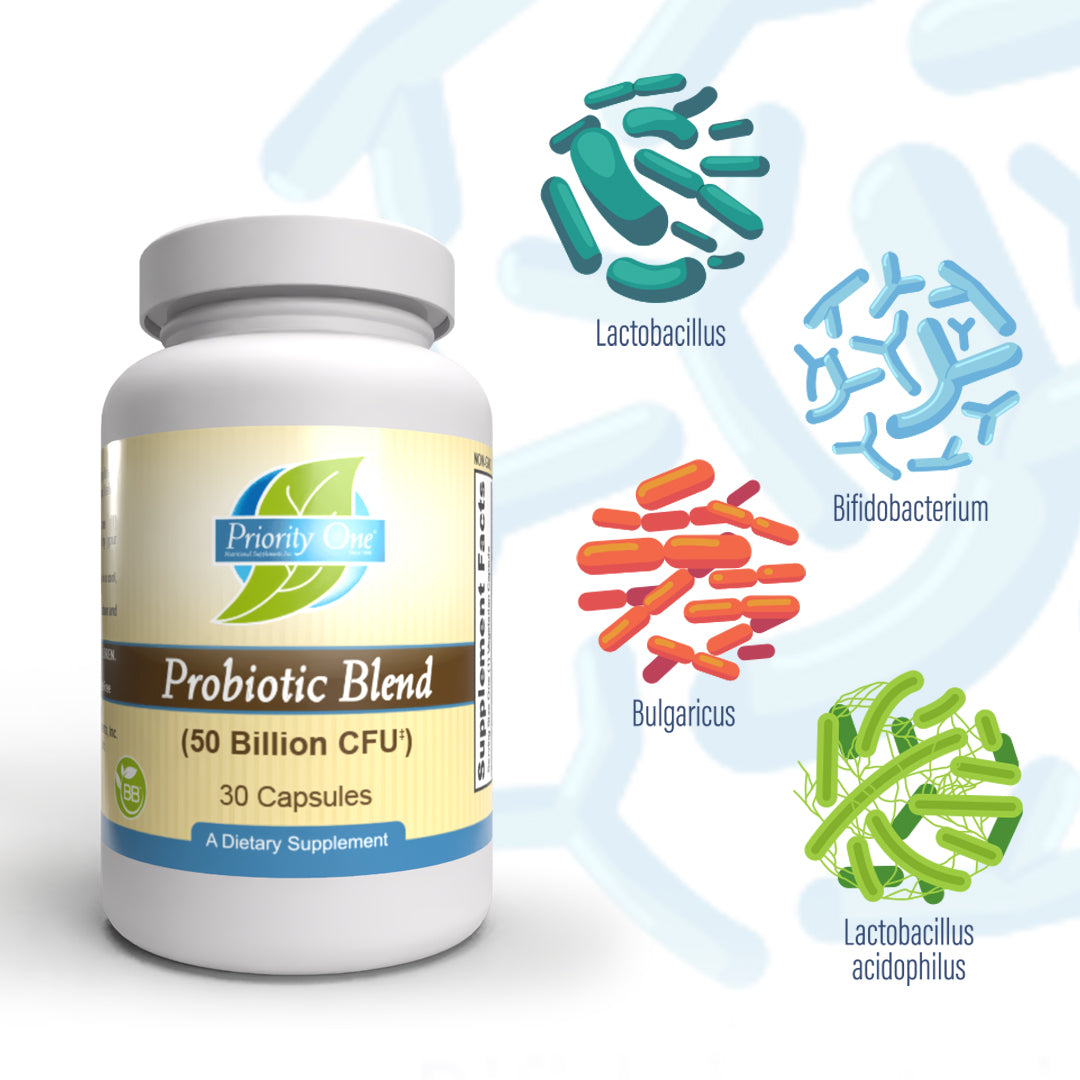 Probiotic Blend (30 Capsules) - 50 Billion CFU Probiotic Flora