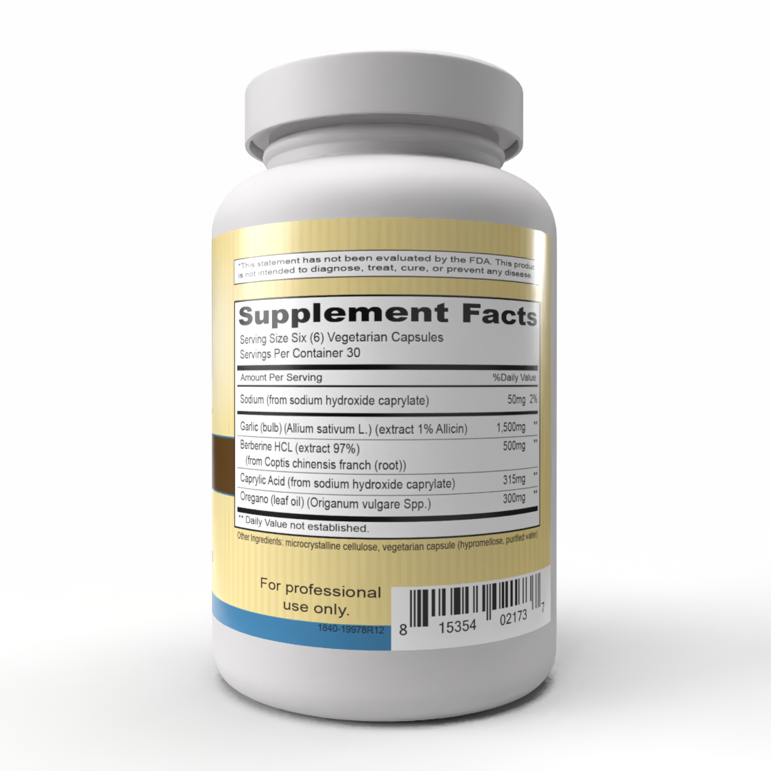 SIBOtic (180 Vegetarian Capsules) - Step 1: Sibo eradication bacteria-balancing ingredients*