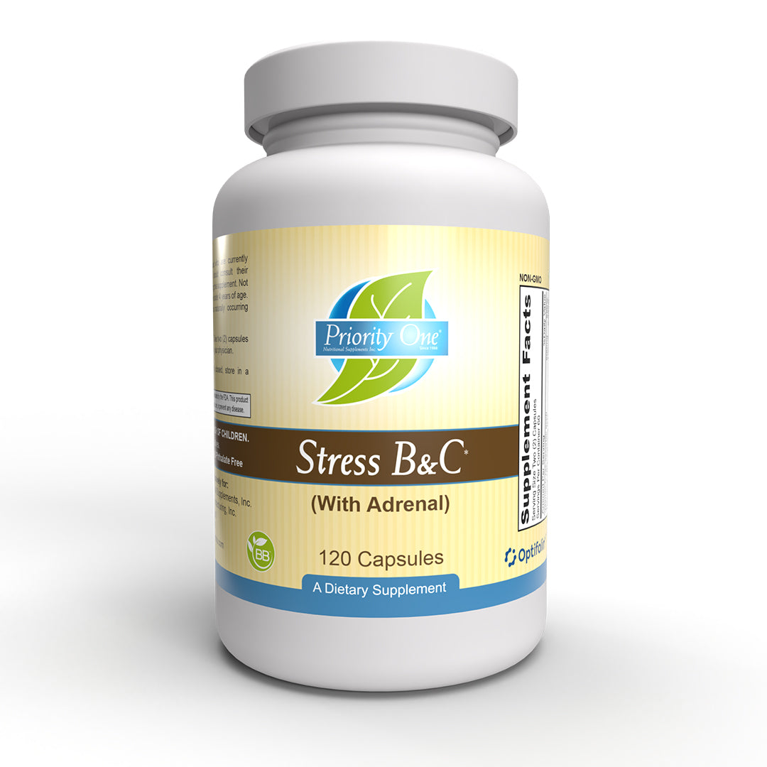 Stress B & C - Vitamin B and C supplements provide stress and adrenal support.*