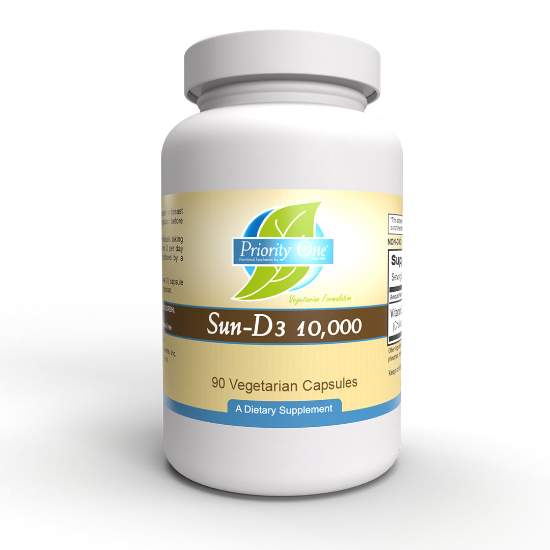 Sun D Sun D3 3,000IU Vitamin Supplement with Cholecalciferol - Priority One ...