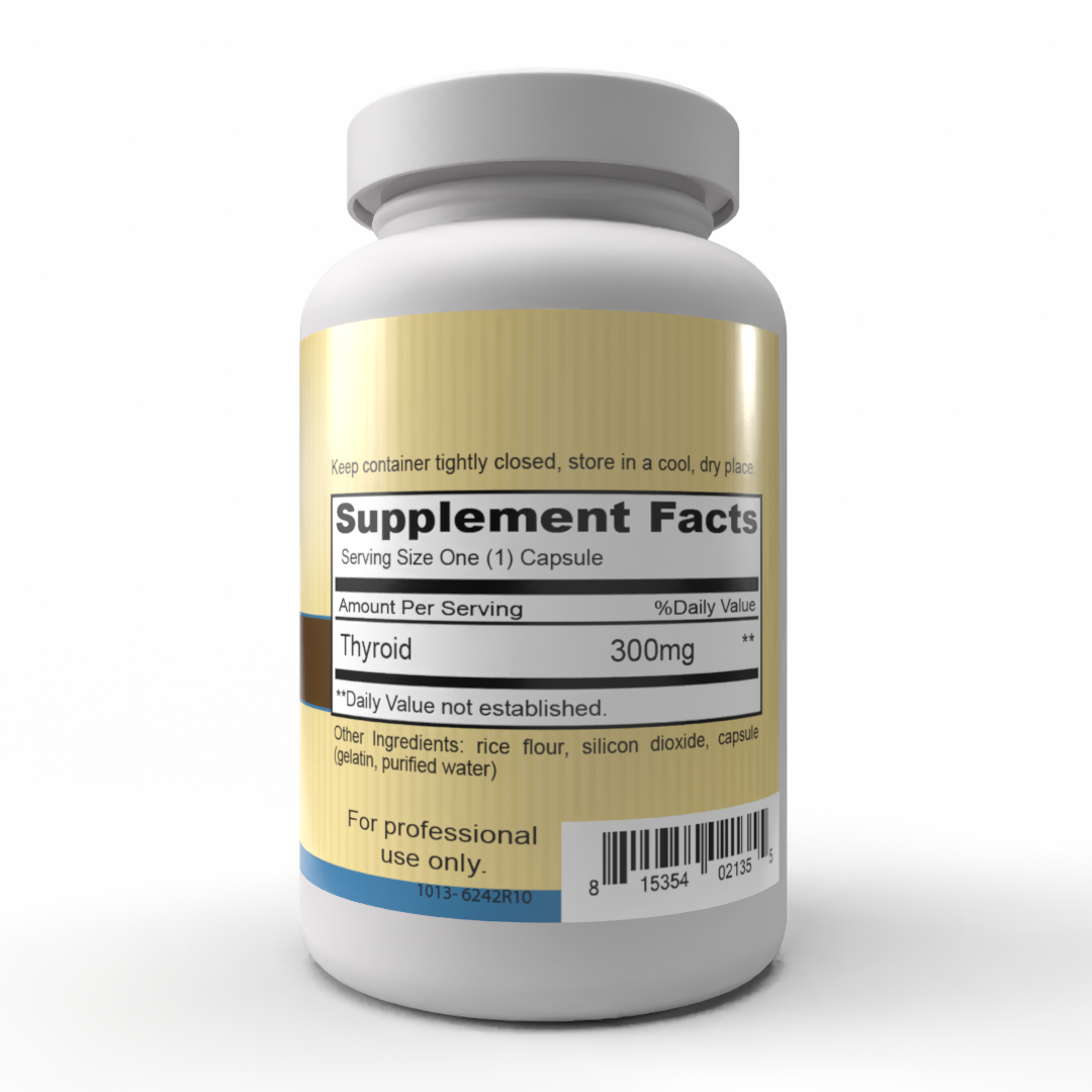 Thyroid 300mg (120 capsules) - Glandular support for the benefit of a healthy thyroid.*