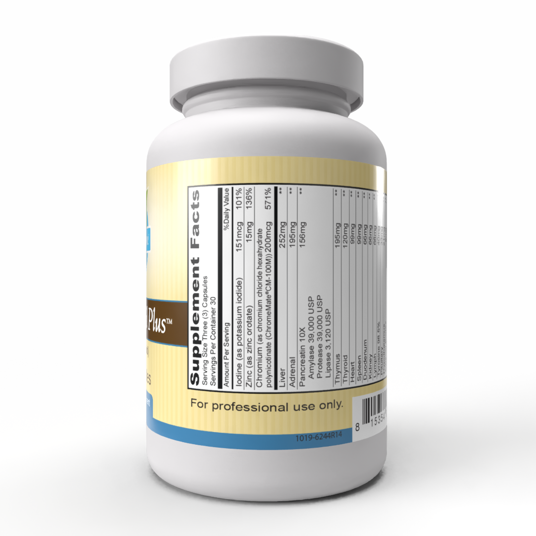 Total Gland Plus (90 Capsules) - Grass fed beef organs and glands.*