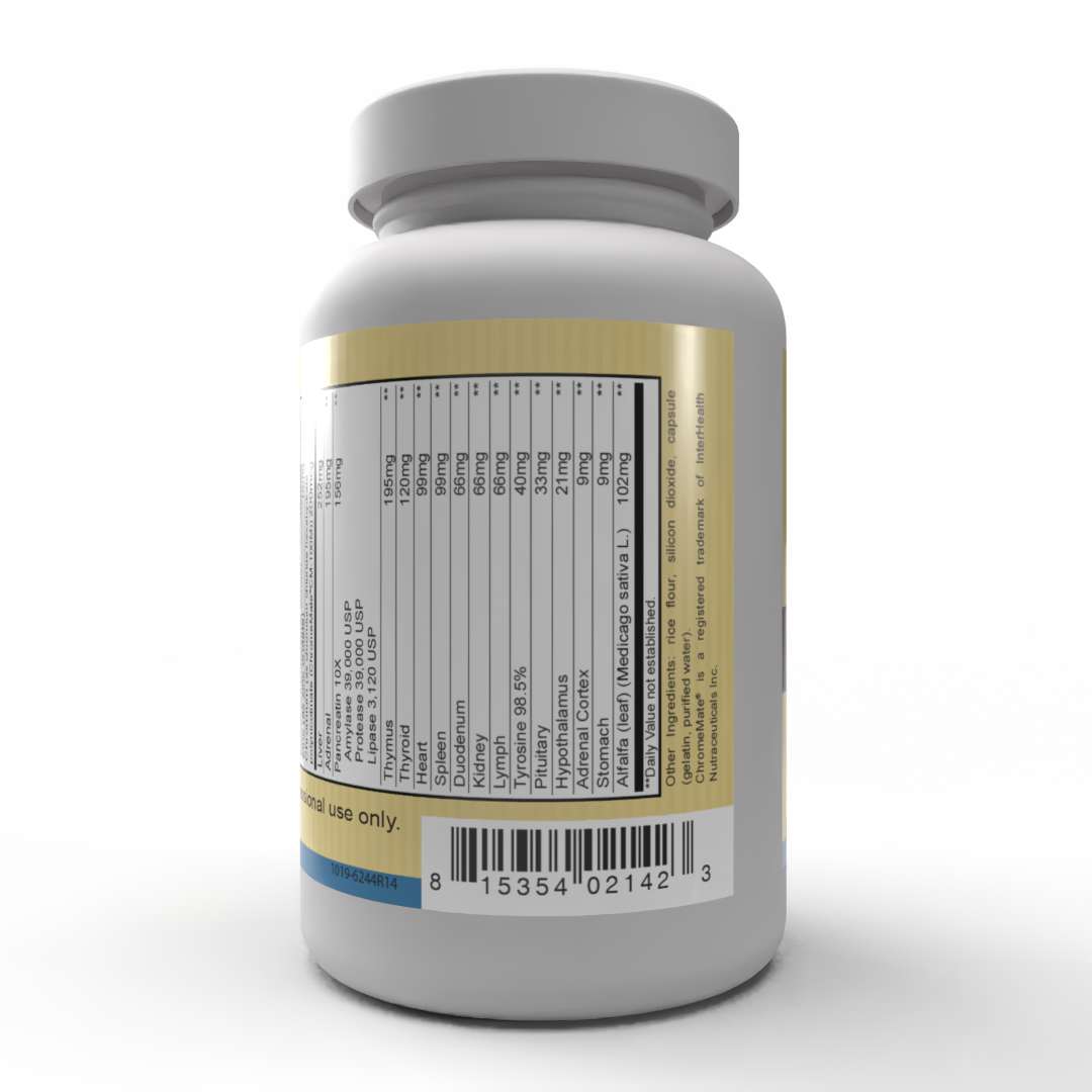 Total Gland Plus (90 Capsules) - Grass fed beef organs and glands.*