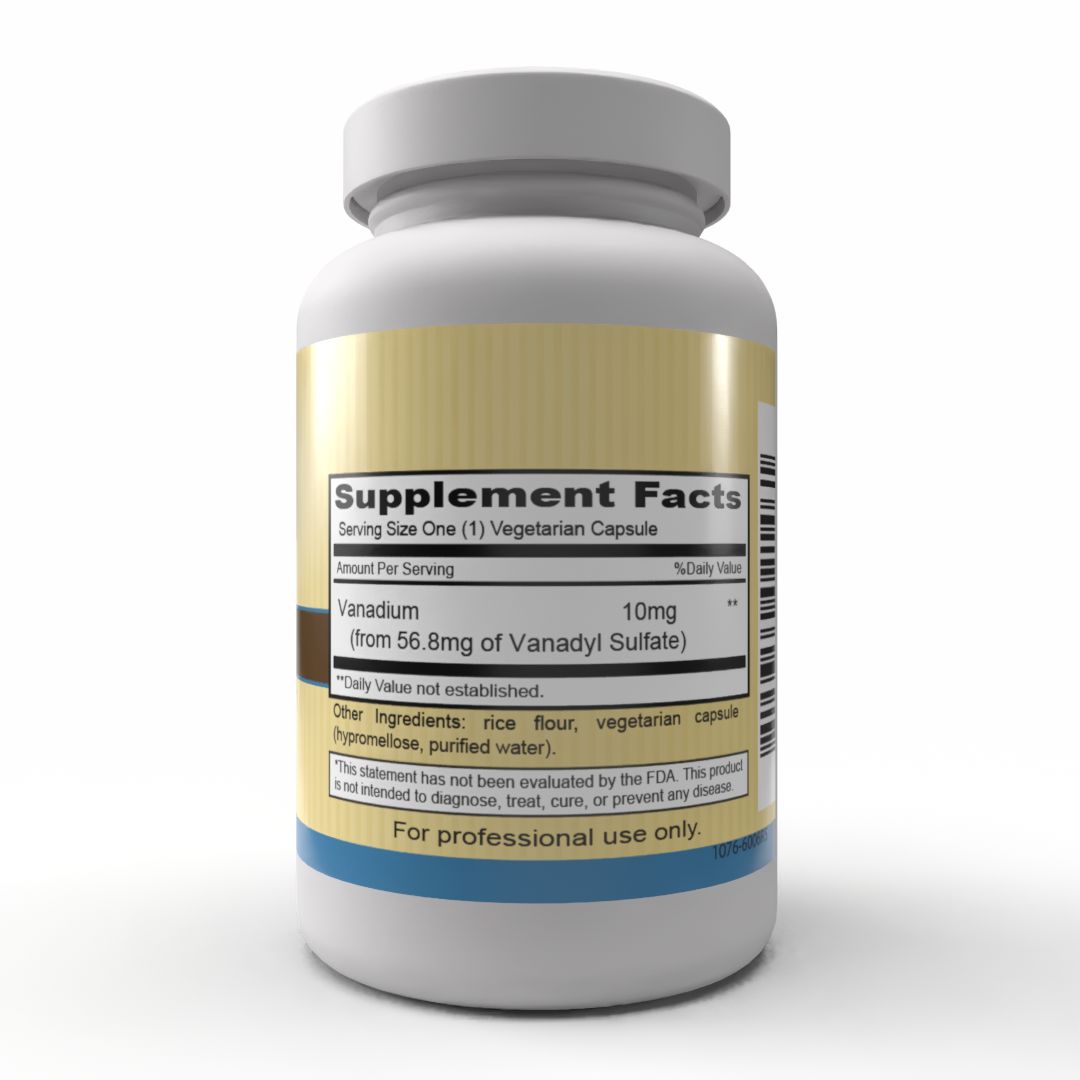 Vana Trace (120 cápsulas vegetarianas) Vana Trace es un suplemento de sulfato de vanadilo que mejora una respuesta saludable de la insulina y ofrece apoyo al metabolismo de la glucosa. 