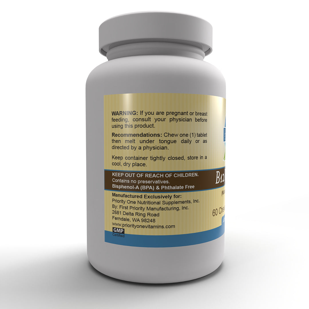 B12 Rapid Shot™ -a fast-absorbing vitamin B12 chewable tablet.