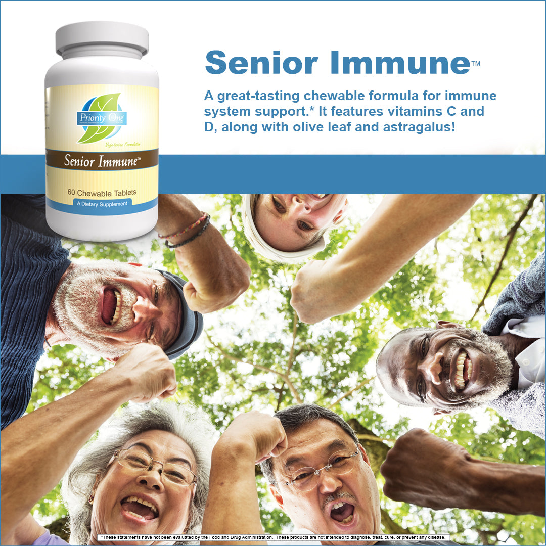 Senior Immune (60 Chewable Tablets) A great-tasting chewable formula for immune system support.*