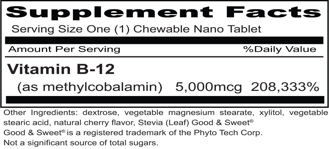 B-12 Rapid Shot 5,000mcg Methylcobalamin Chewable | Priority One - Priority One Nutritional Supplements B-12 Rapid Shot 5,000mcg Methylcobalamin Chewable | Priority One - Priority One Nutritional Supplements