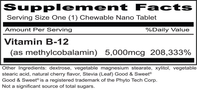 B-12 Rapid Shot 5,000mcg Methylcobalamin Chewable | Priority One - Priority One Nutritional Supplements B-12 Rapid Shot 5,000mcg Methylcobalamin Chewable | Priority One - Priority One Nutritional Supplements
