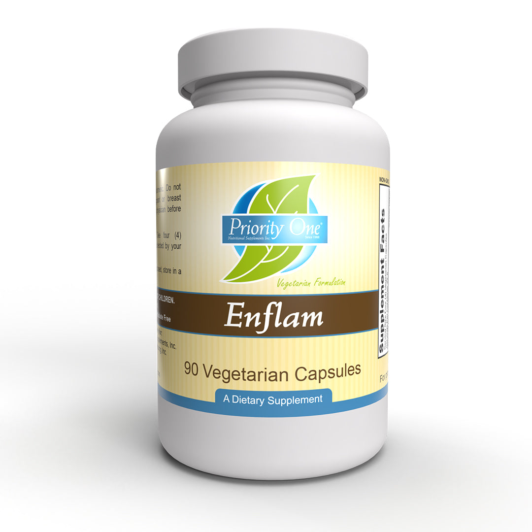Enflam (90 Vegetarian Capsules) promotes a healthy inflammatory response, such as in the case of strenuous exercise.*