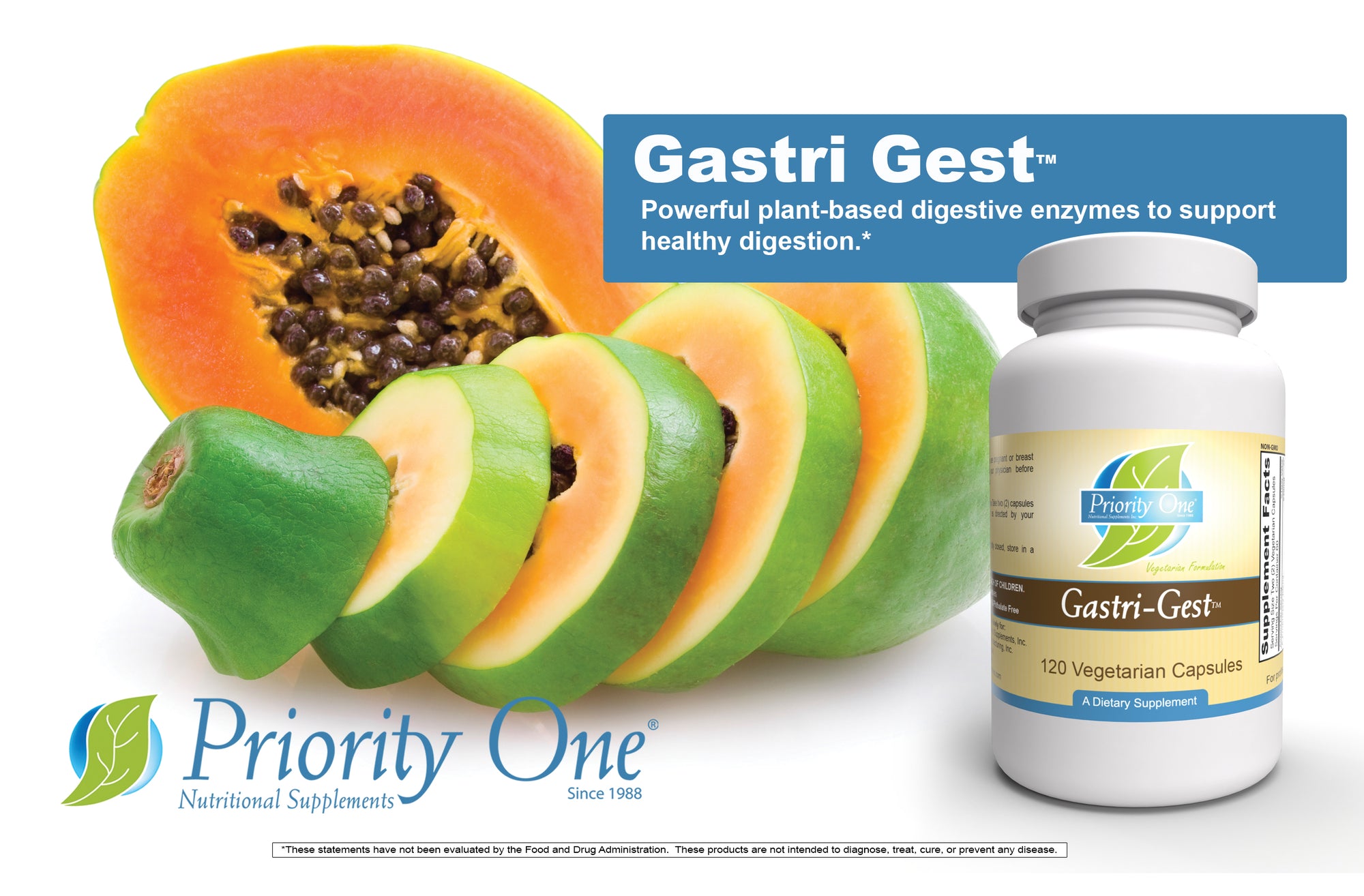 Gastri-Gest™: enzimas digestivas de origen vegetal para ayudar a mantener una digestión saludable y la actividad de las enzimas intestinales.*