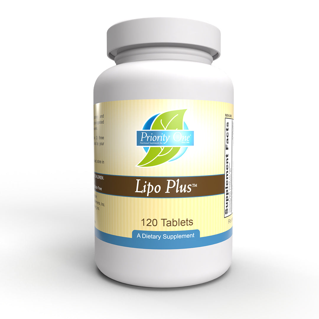 Lipo Plus™ (120 Tablets) Priority One's Lipo Plus is a natural supplement designed to help maintain healthy liver function.*