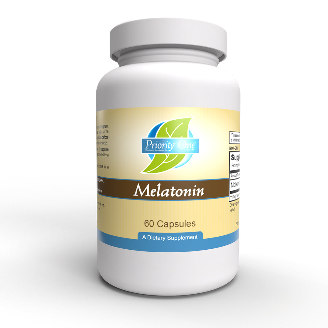 Melatonina (60 cápsulas) Los suplementos de melatonina para dormir apoyan el ciclo natural del sueño del cuerpo.*