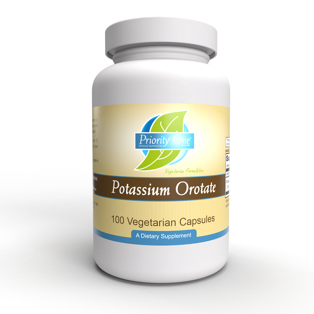 Potassium Orotate (100 Vegetarian Capsules) Potassium Orotate provides a well absorbed source of potassium, an essential mineral.*